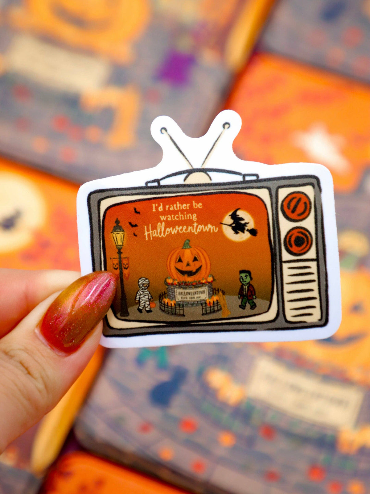Furever Booked - I’d Rather Be Watching Halloweentown Sticker