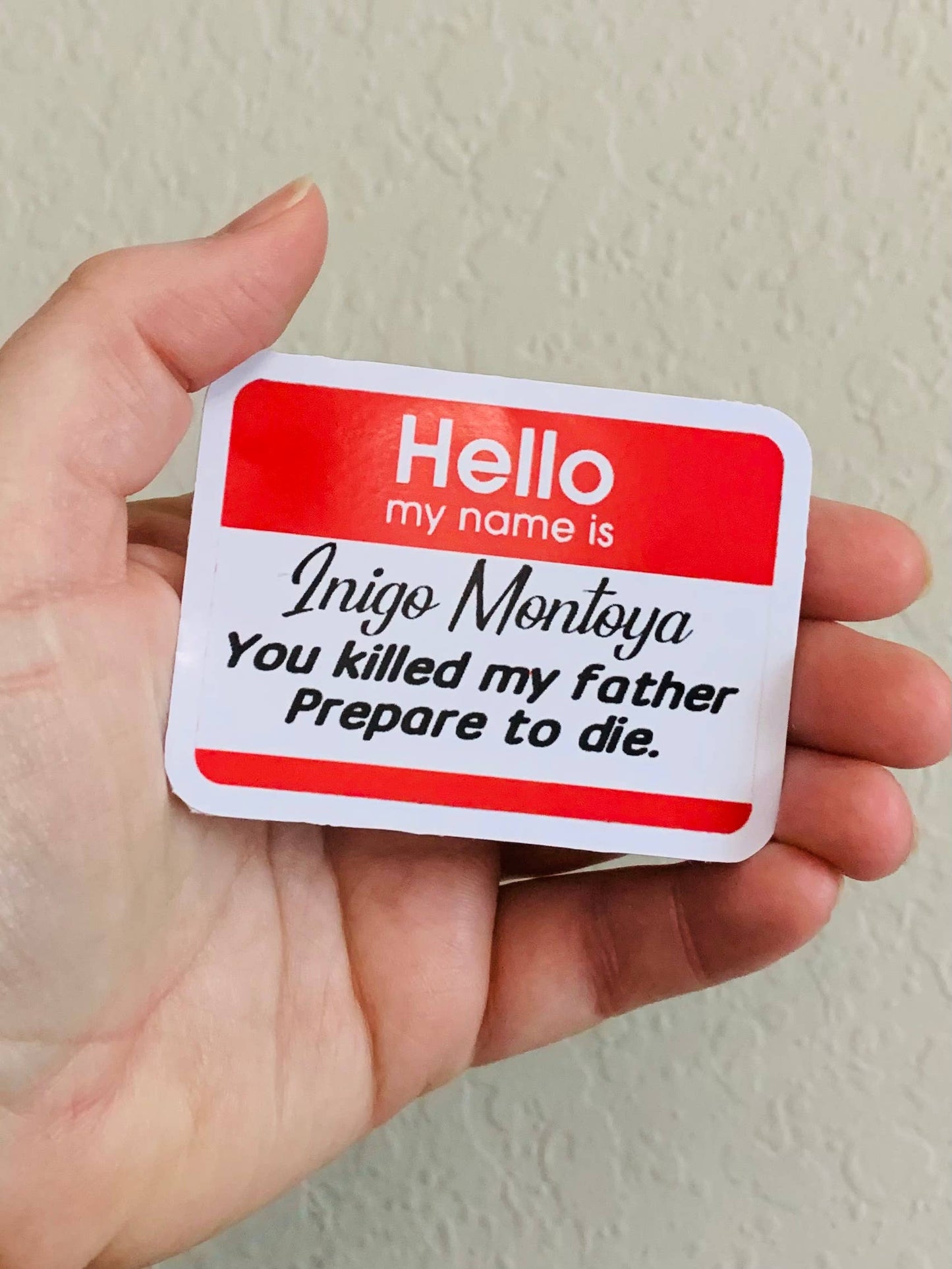 Oily Graphic Creations - Inigo-80s Movie Stickers/Magnet: Matte Vinyl