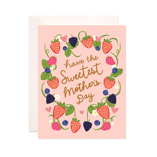 Bloomwolf Studio - Sweetest Mother's Day Greeting Card - Mother's Day Card
