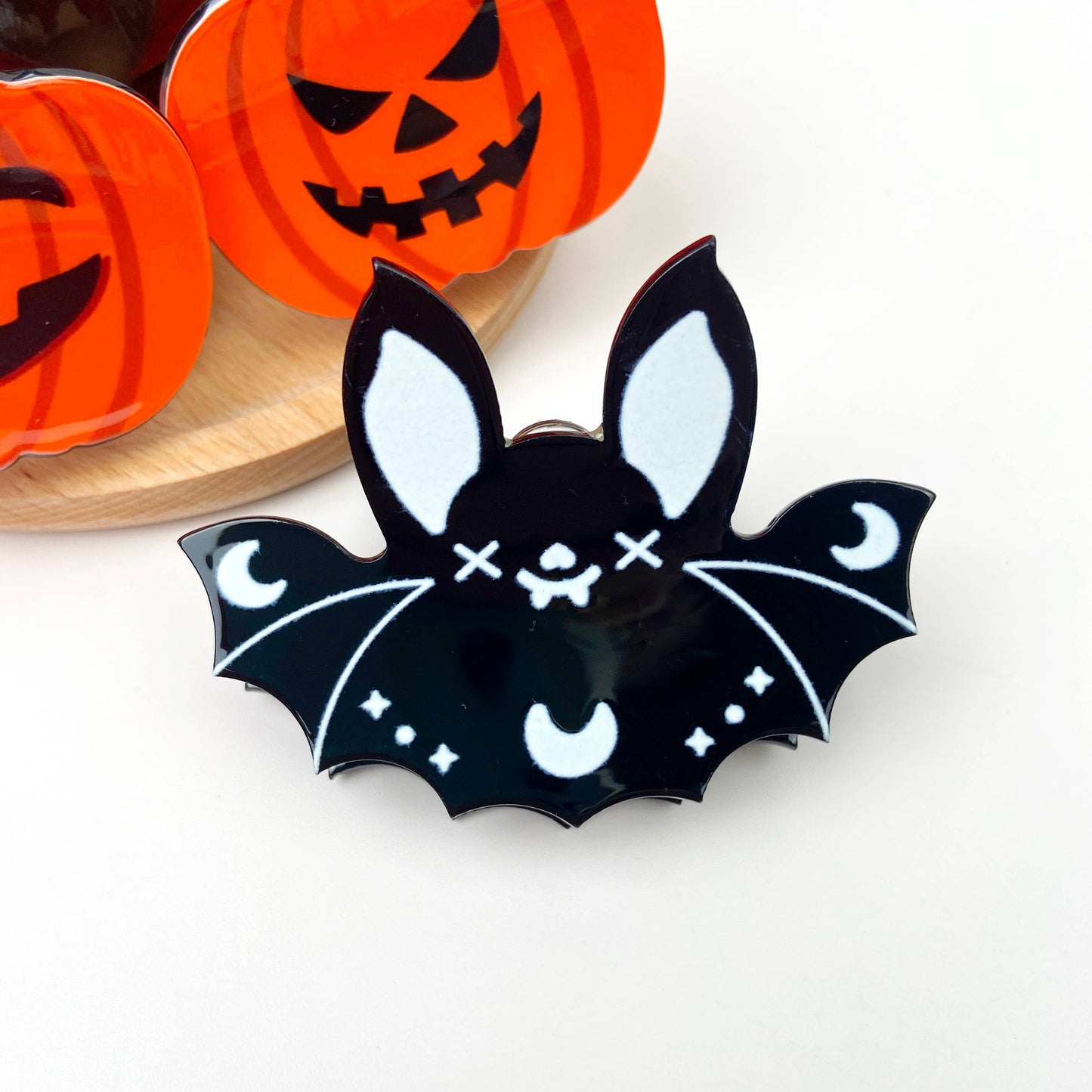 mildstyles - 3" Halloween Cute Bat Hair Clips: Bat