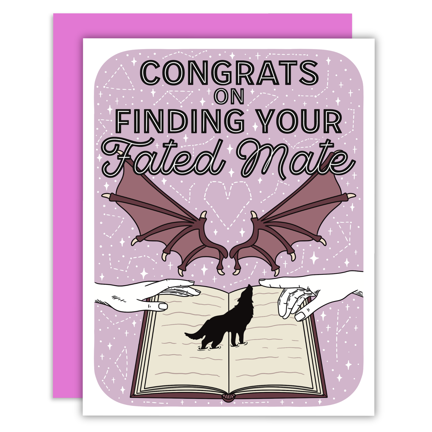 Midnight Door Studio - Congrats On Finding Your Fated Mate Bookish Greeting Card