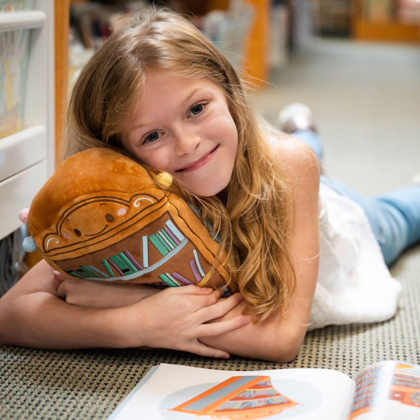 The Brickley Sisters - Bibli the Bookshelf Plushie