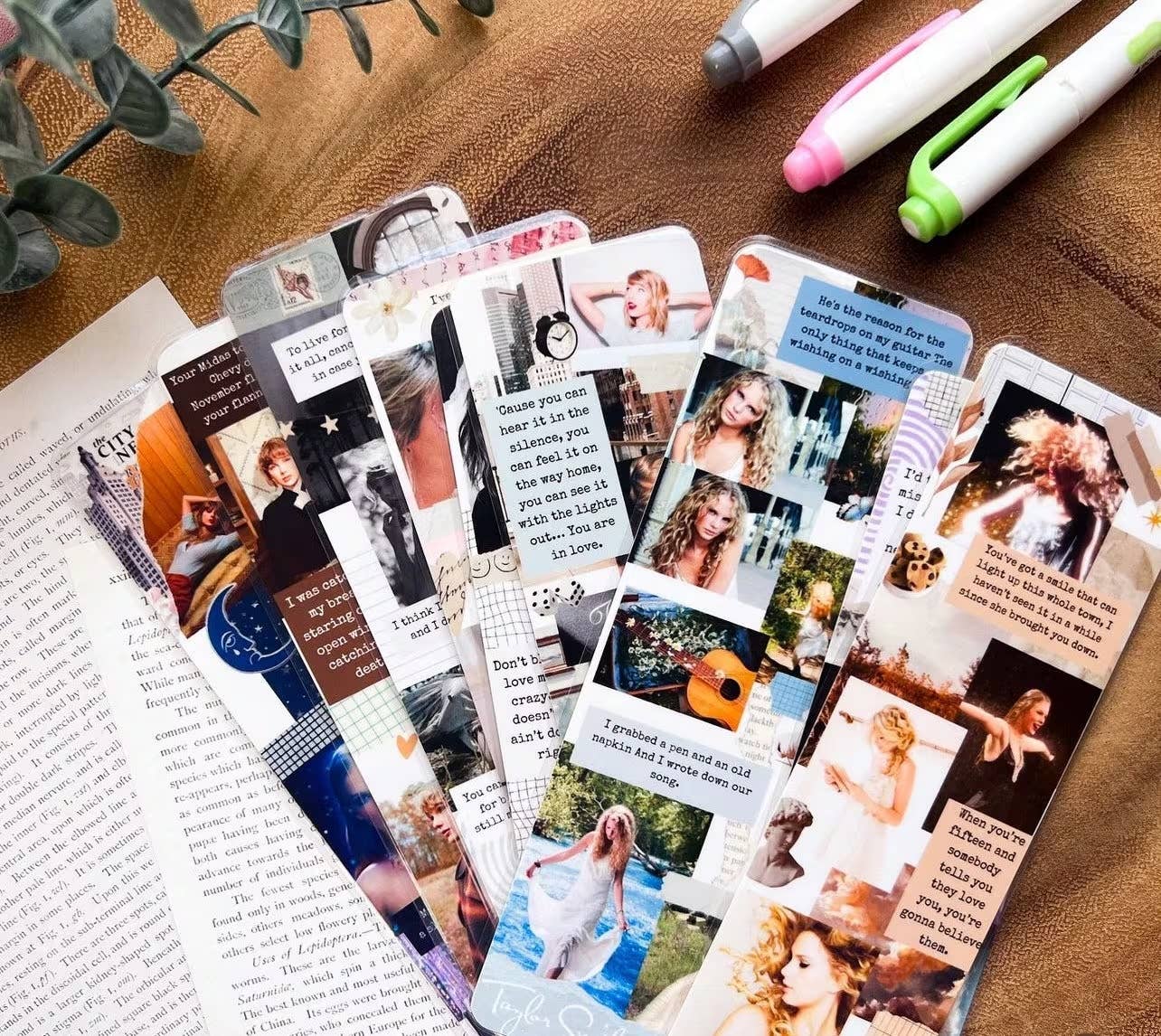 Cozy Reads Shop - Eras Collage Bookmarks: Showgirl / Tassel
