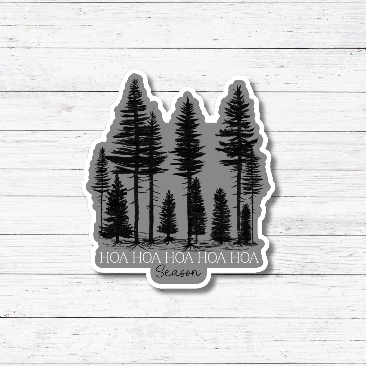 Oily Graphic Creations - Hoa Hoa- Twilight 2 Sticker/Magnet: Glossy Vinyl