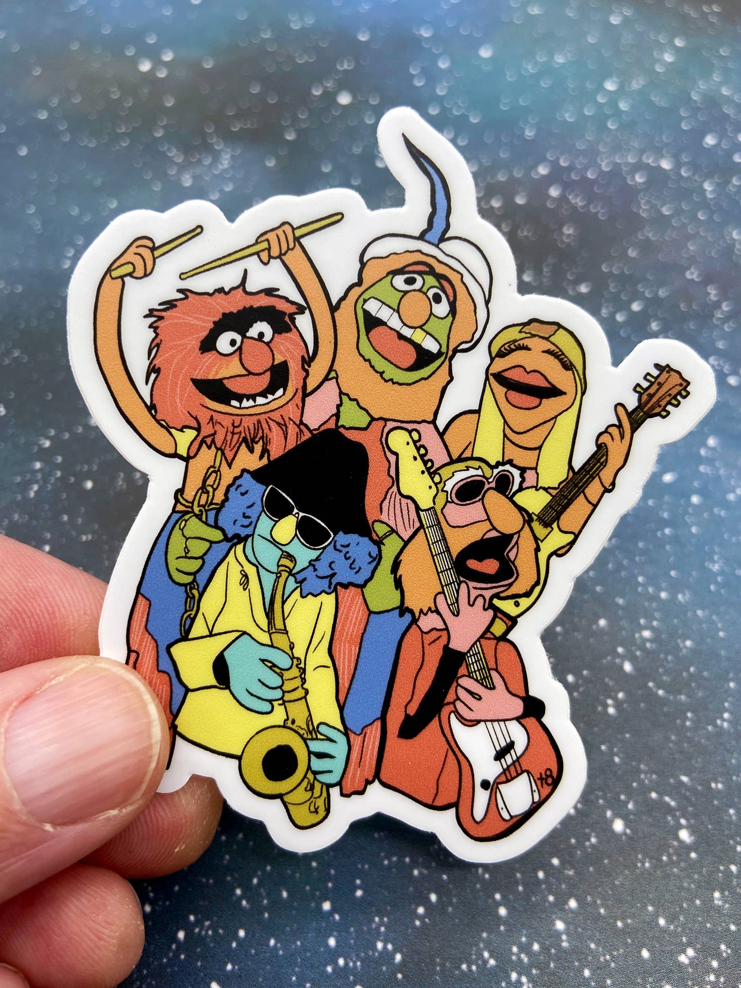 The Red Swan Shop - Vinyl Decal - Dr. Teeth and the Electric Mayhem - Muppets