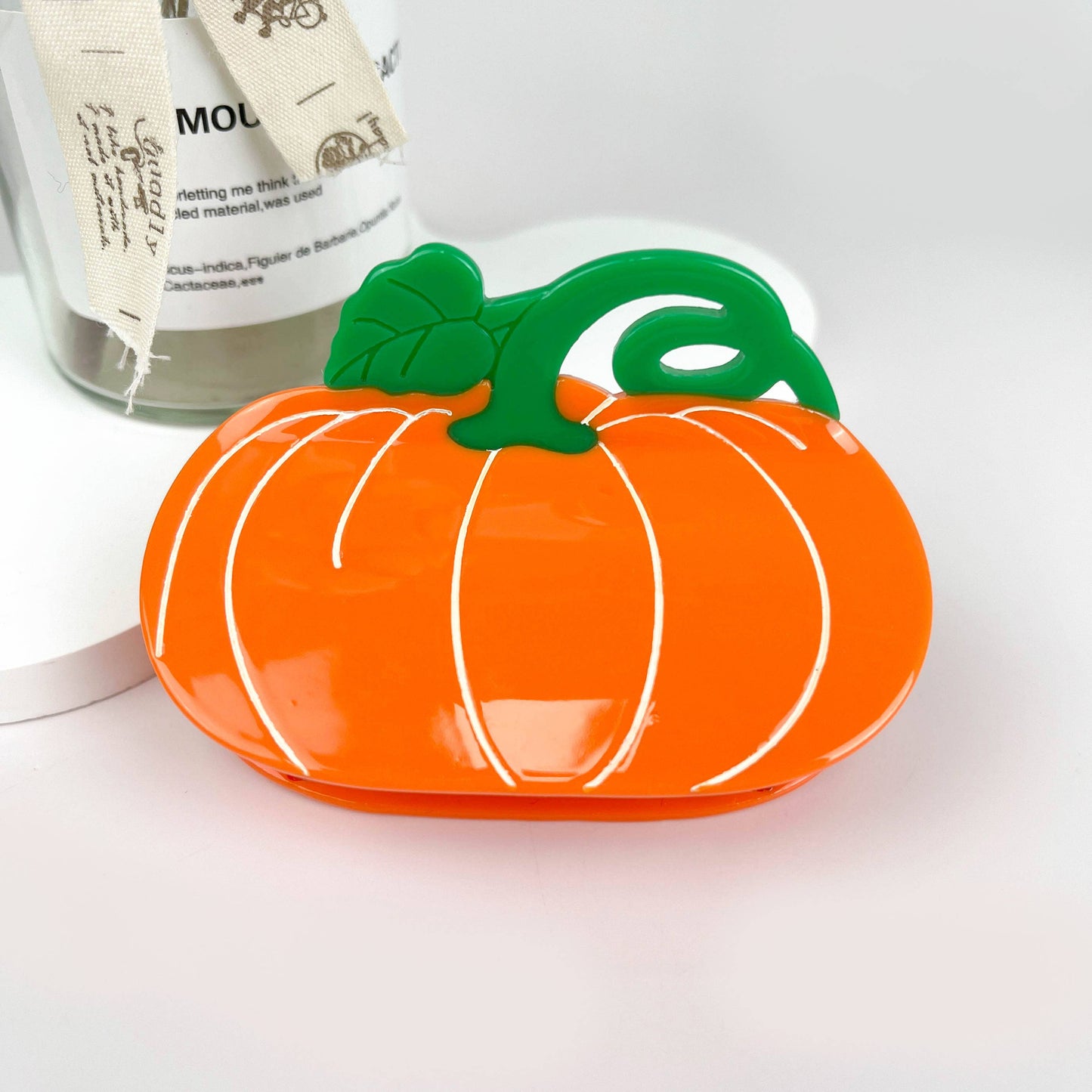 mildstyles - Simulation pumpkin acetate hair claw clip: Orange