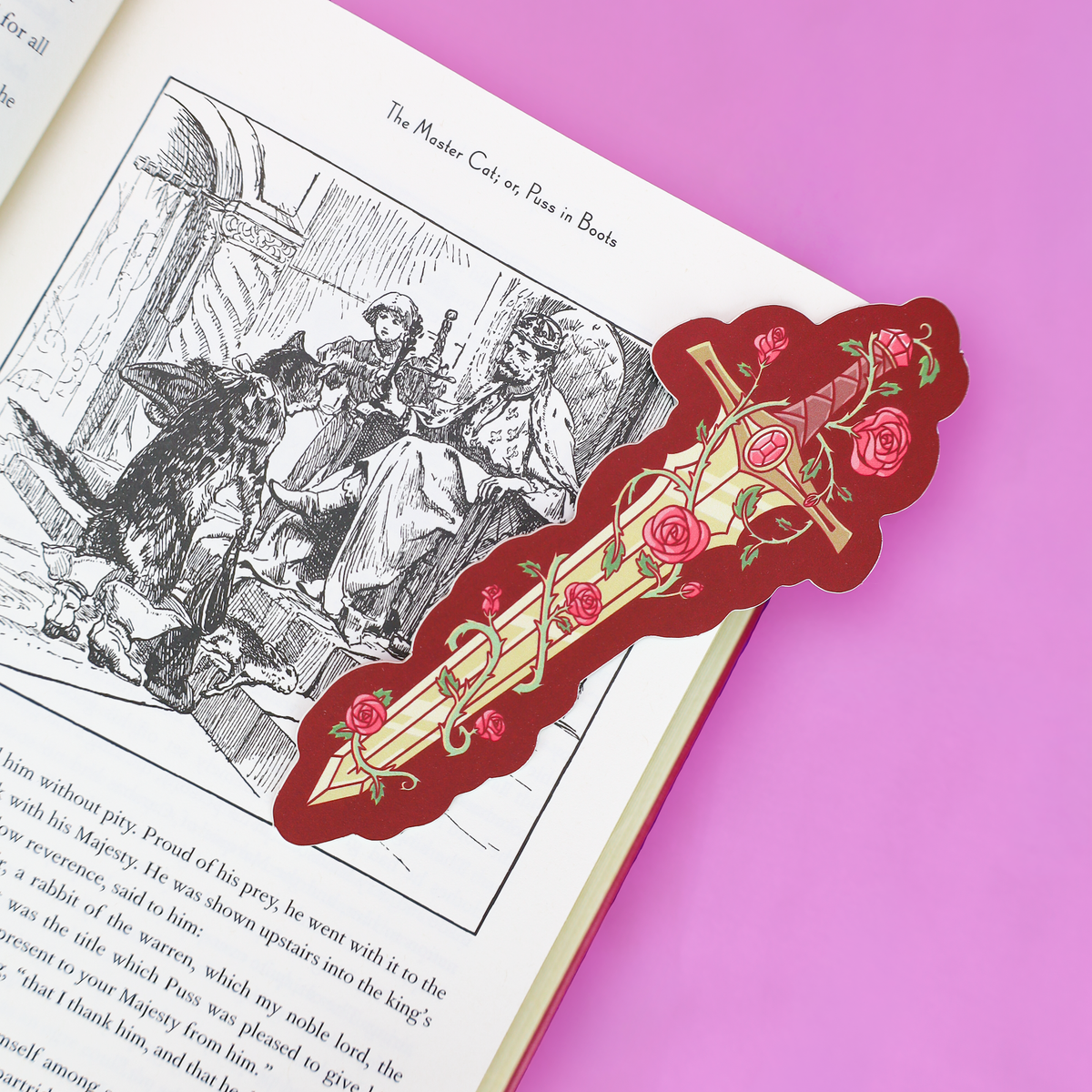 Turtle's Soup - Fantasy Sword and Roses Reading Gift Bookmark