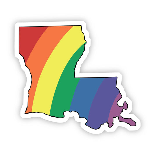 Big Moods - Louisiana Rainbow Sticker