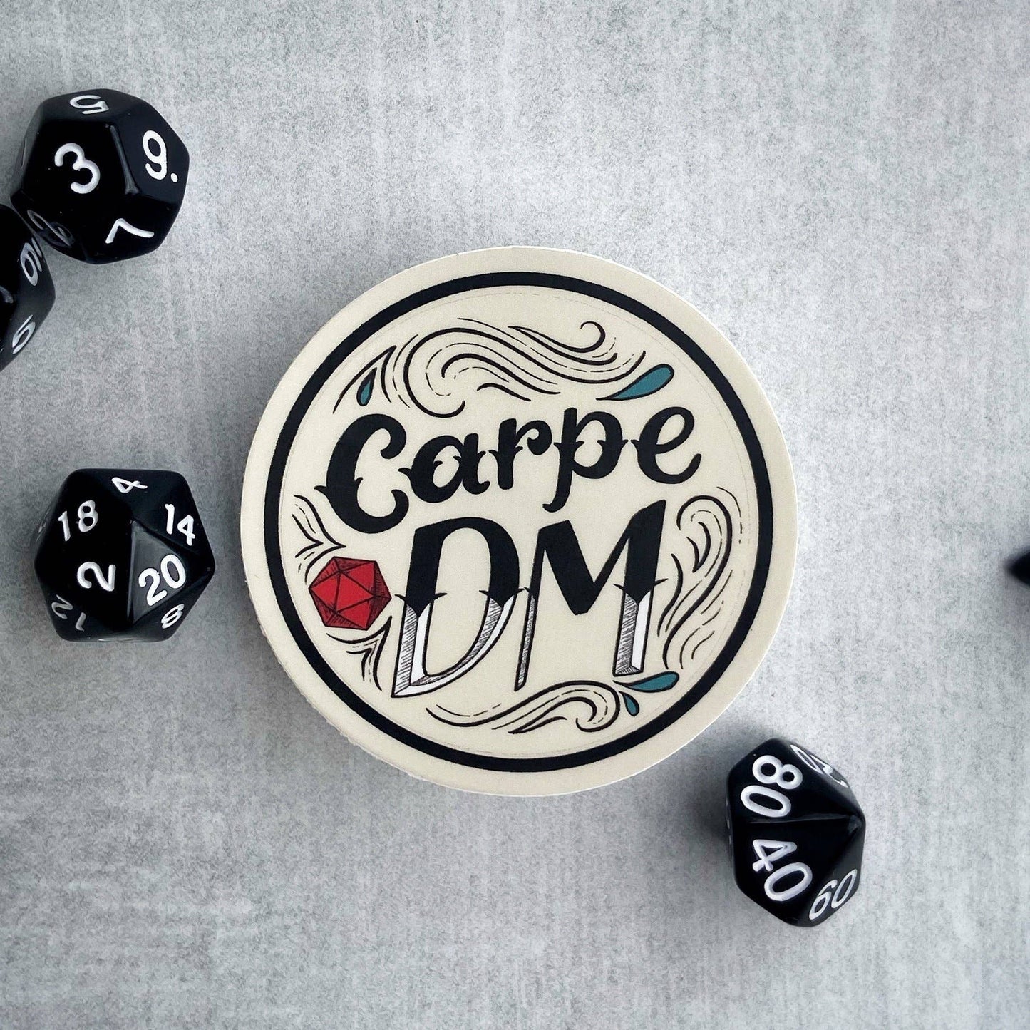 Storymakers Trading Co. - Carpe DM - D&D Dungeon Master vinyl sticker - waterproof, UV-proof