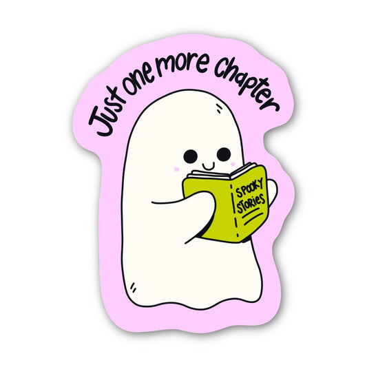 Big Moods - Just One More Chapter Ghost Bookish Sticker