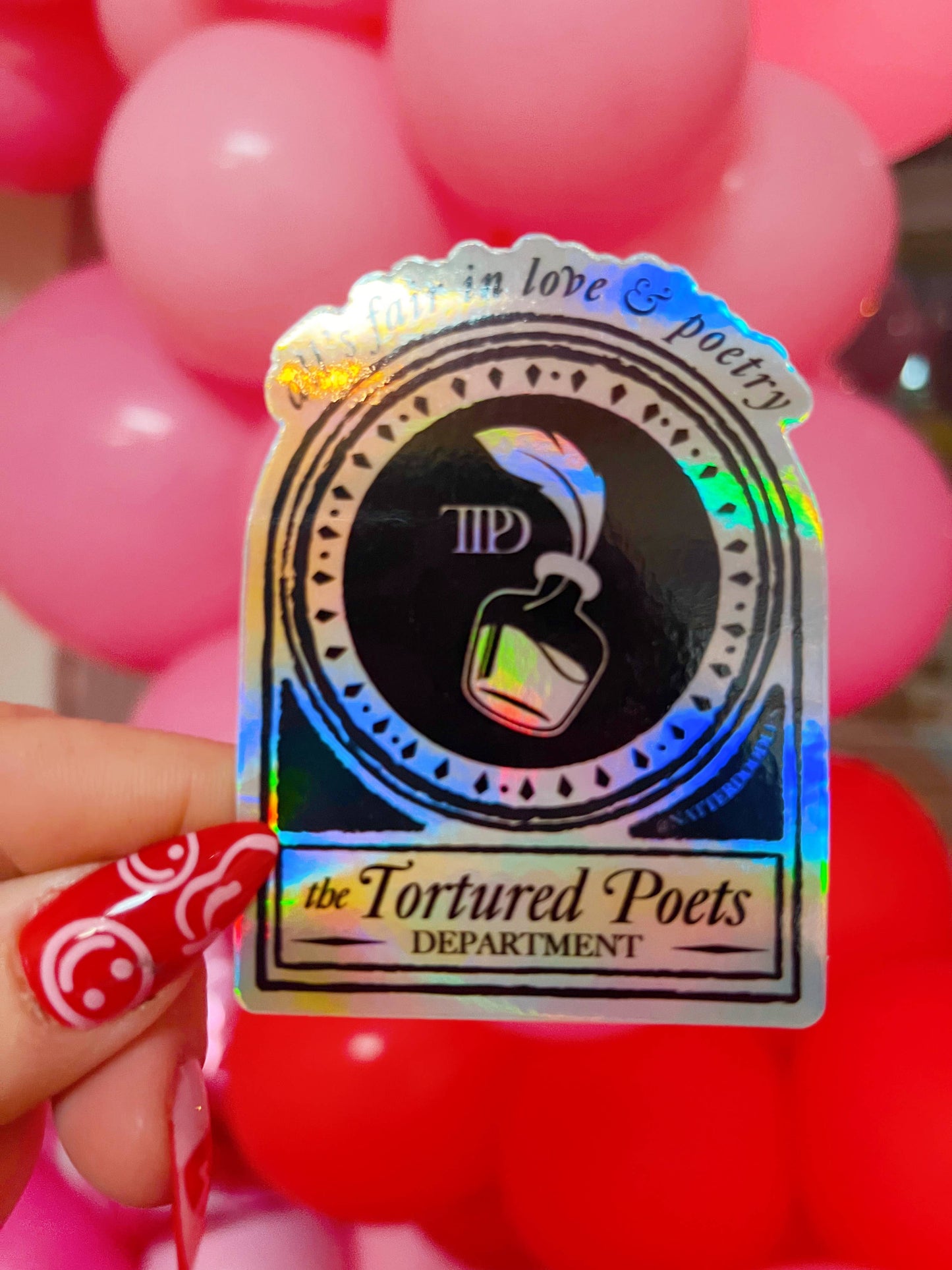NatterDoodle - The Tortured Poets Department - Taylor Swift Vinyl Sticker: Single