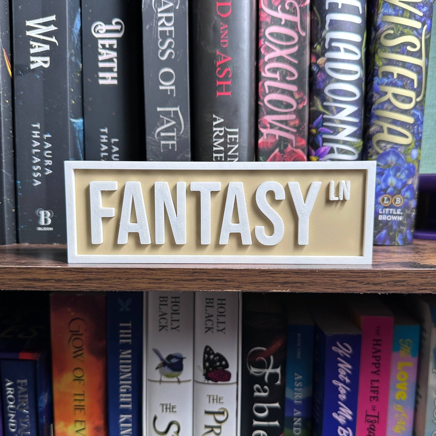 The Crafted Nook - Fantasy Street Sign | Bookshelf Decor: Lilac Purple