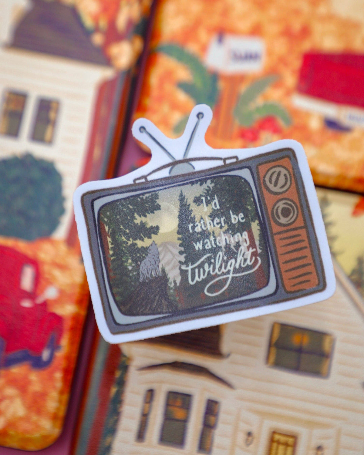 Furever Booked - I'd Rather Be Watching Twilight Sticker