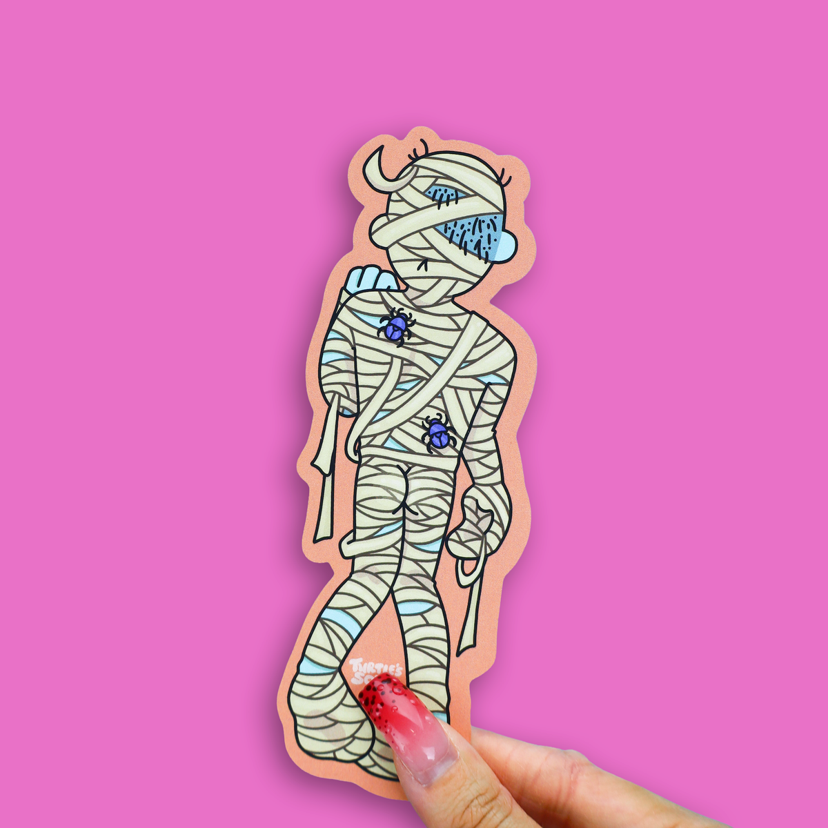 Turtle's Soup - Mummy Monster Pharoah Halloween Bookmark