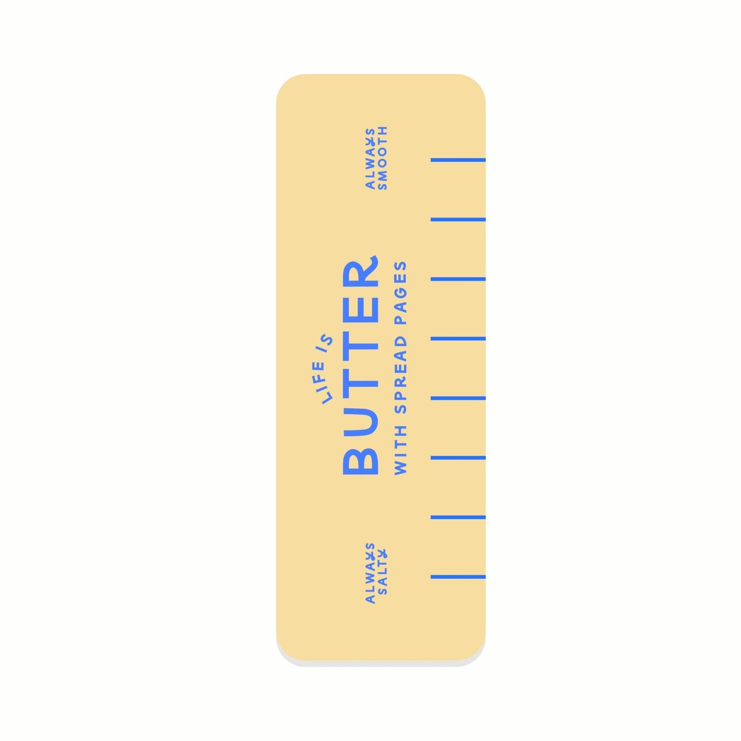 Just Follow Your Art - Butter Bookmark | Funny Bookmarks, Butter Yellow