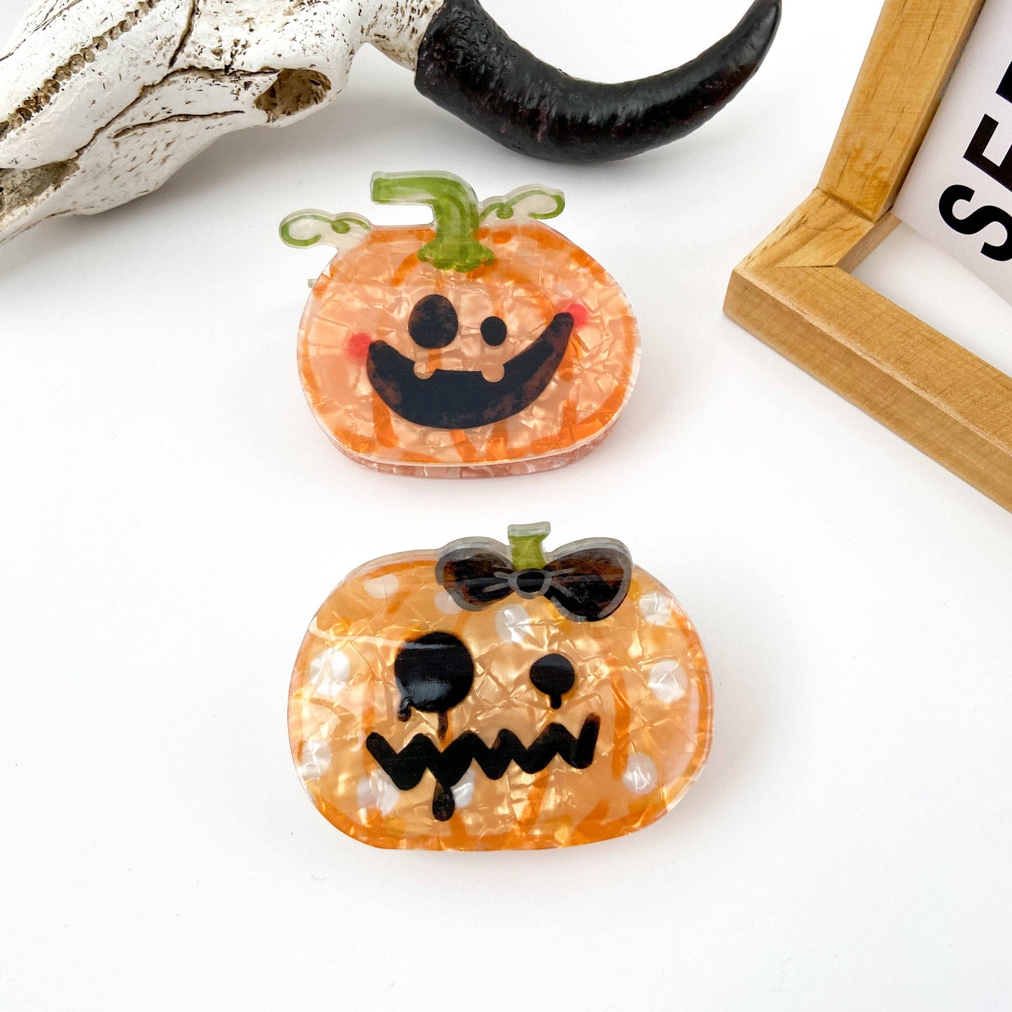 mildstyles - Halloween Cute Pumpkin Hair Clip: A