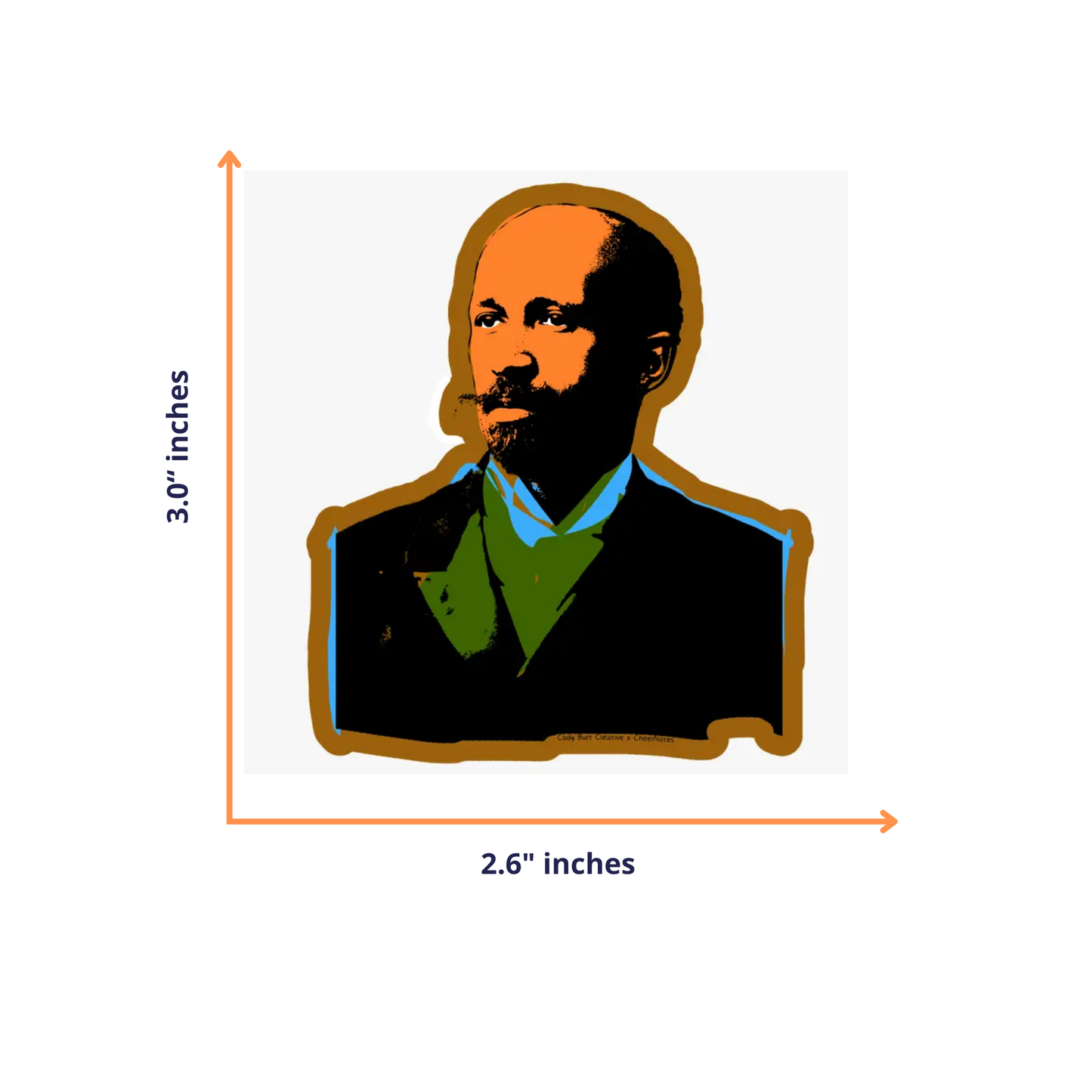 CheerNotes - W. E. B. Du Bois Stickers | Black History | Activists