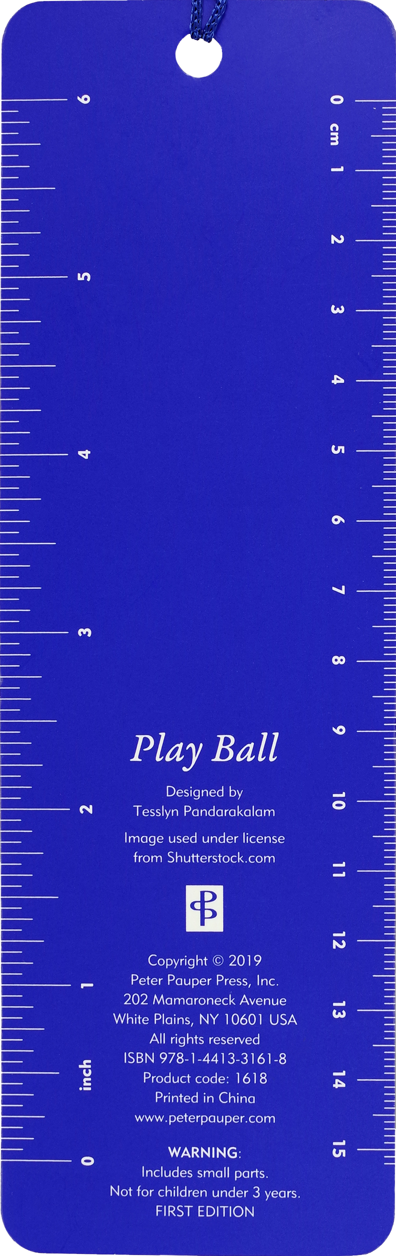 Peter Pauper Press - Play Ball Youth Bookmark