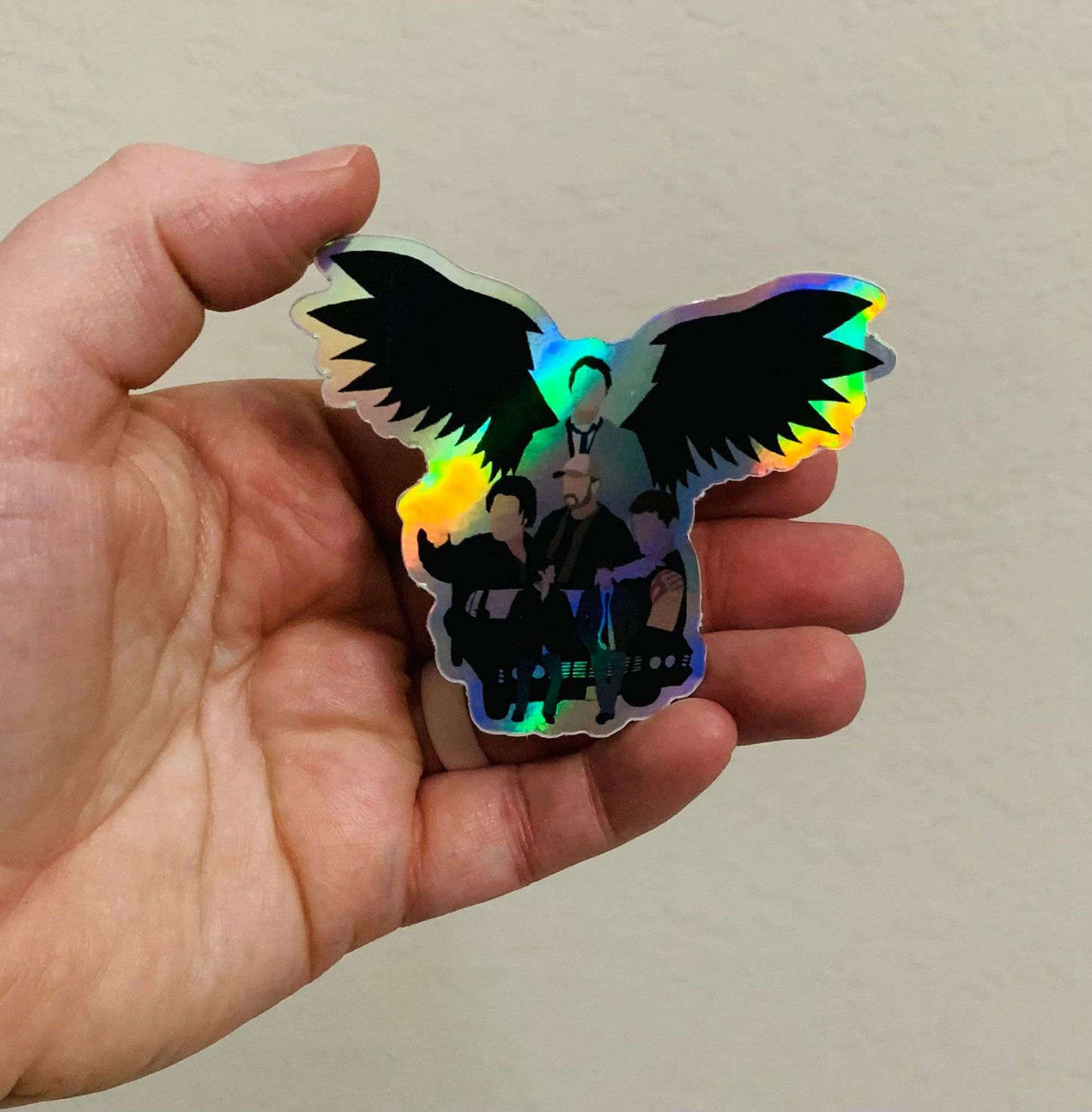 Oily Graphic Creations - With Wings-Supernatural Sticker/Magnet: Glossy Vinyl