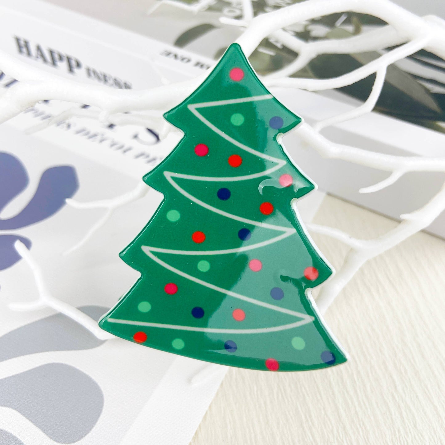 mildstyles - Christmas  Santa Hair Claw Clip,Christmas  tree Hair clip: B20-1-22