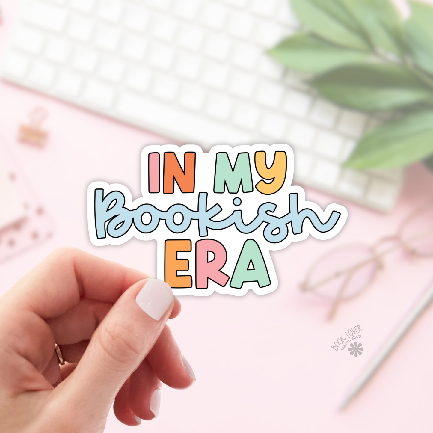 Book Lover Merch Shop - In My Bookish Era Stickers / Bookish Stickers / Book Lover : Matte Stickers 2''