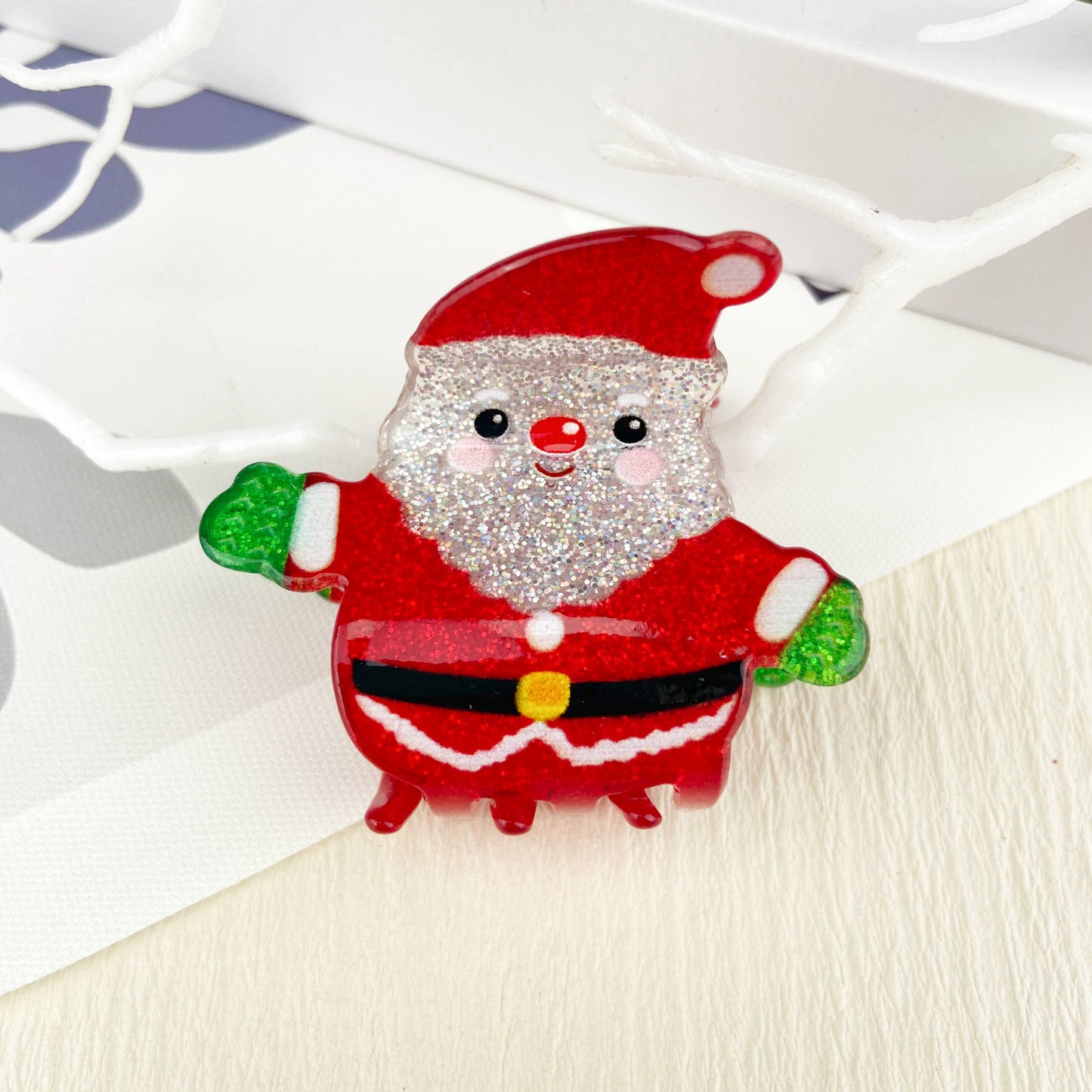 mildstyles - Christmas tree hair claw clip: Snowflake