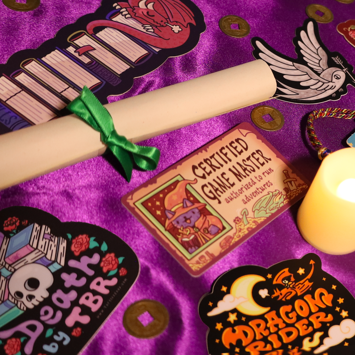 Turtle's Soup - Read by Candlelight Cozy Reading Vinyl Sticker