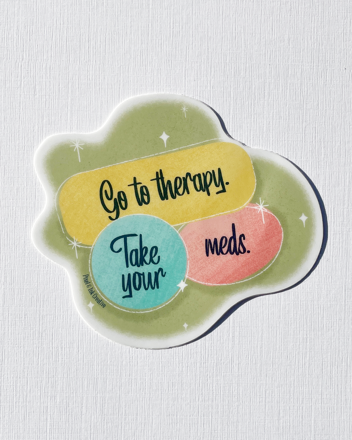 Pixel & Ink Creative - Go To Therapy Sticker