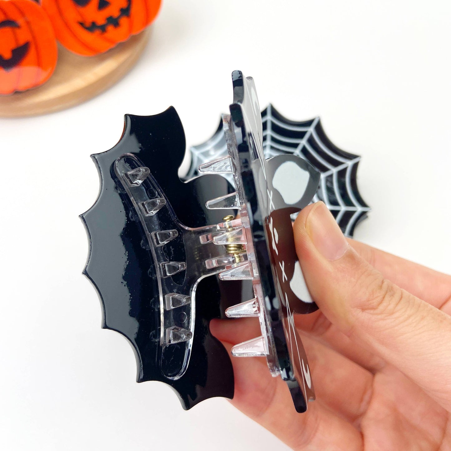 mildstyles - 3" Halloween Cute Bat Hair Clips: Bat