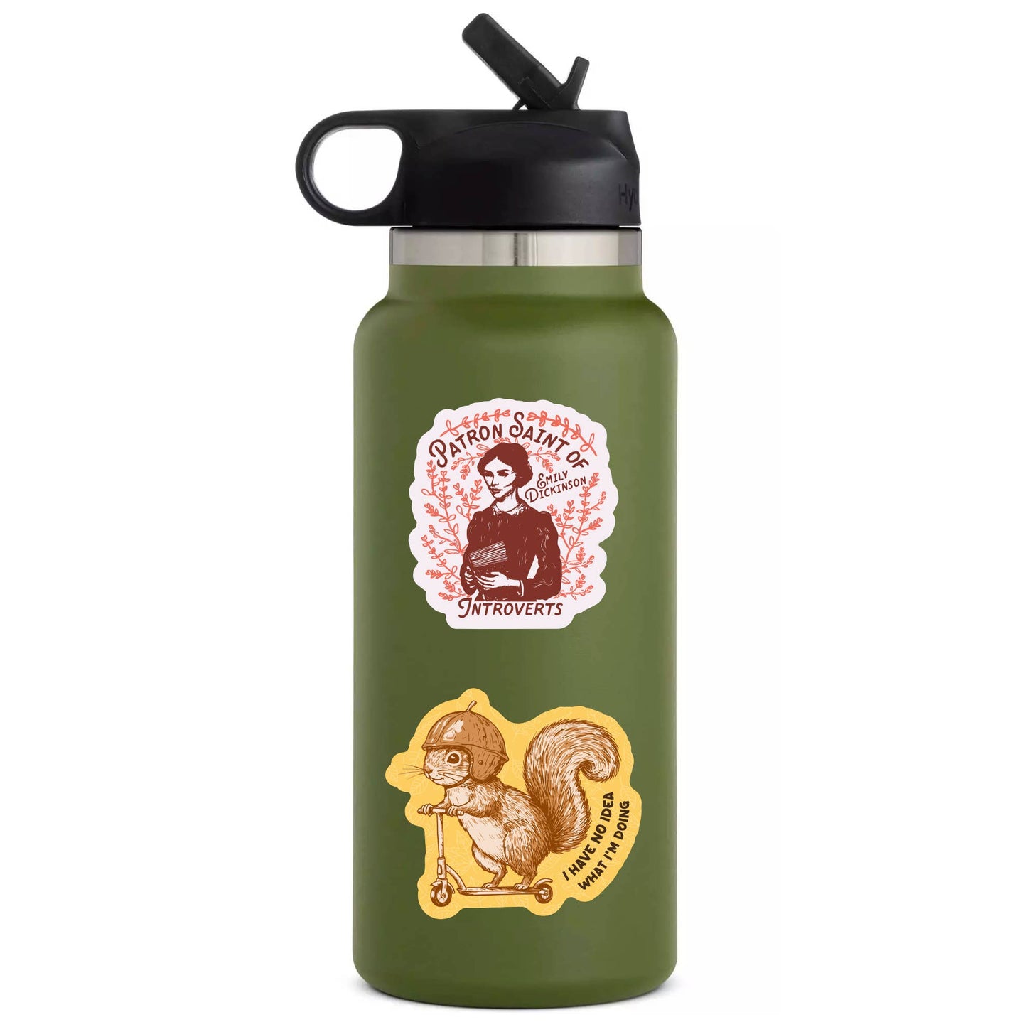Juju and Moxie - Funny Squirrel No Idea Scooter High Quality Vinyl Sticker
