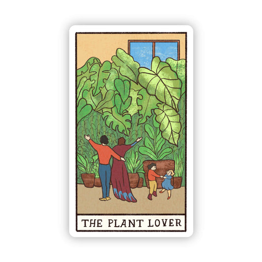 Big Moods - "The Plant Lover" Tarot Card Sticker
