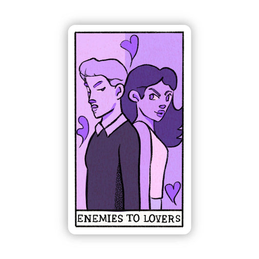 Big Moods - "Enemies To Lovers" Book Tarot Card Sticker