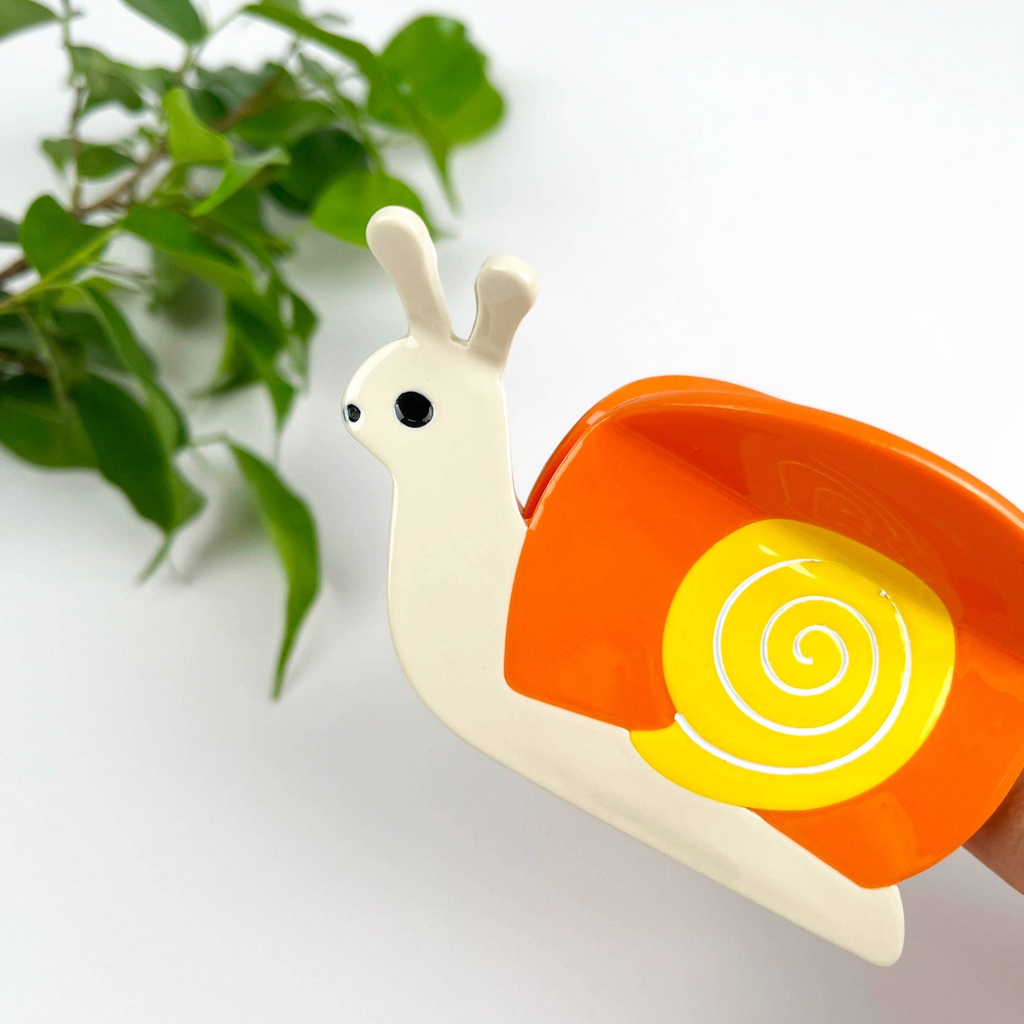 mildstyles - Snail Hair Claw Clip: Orange