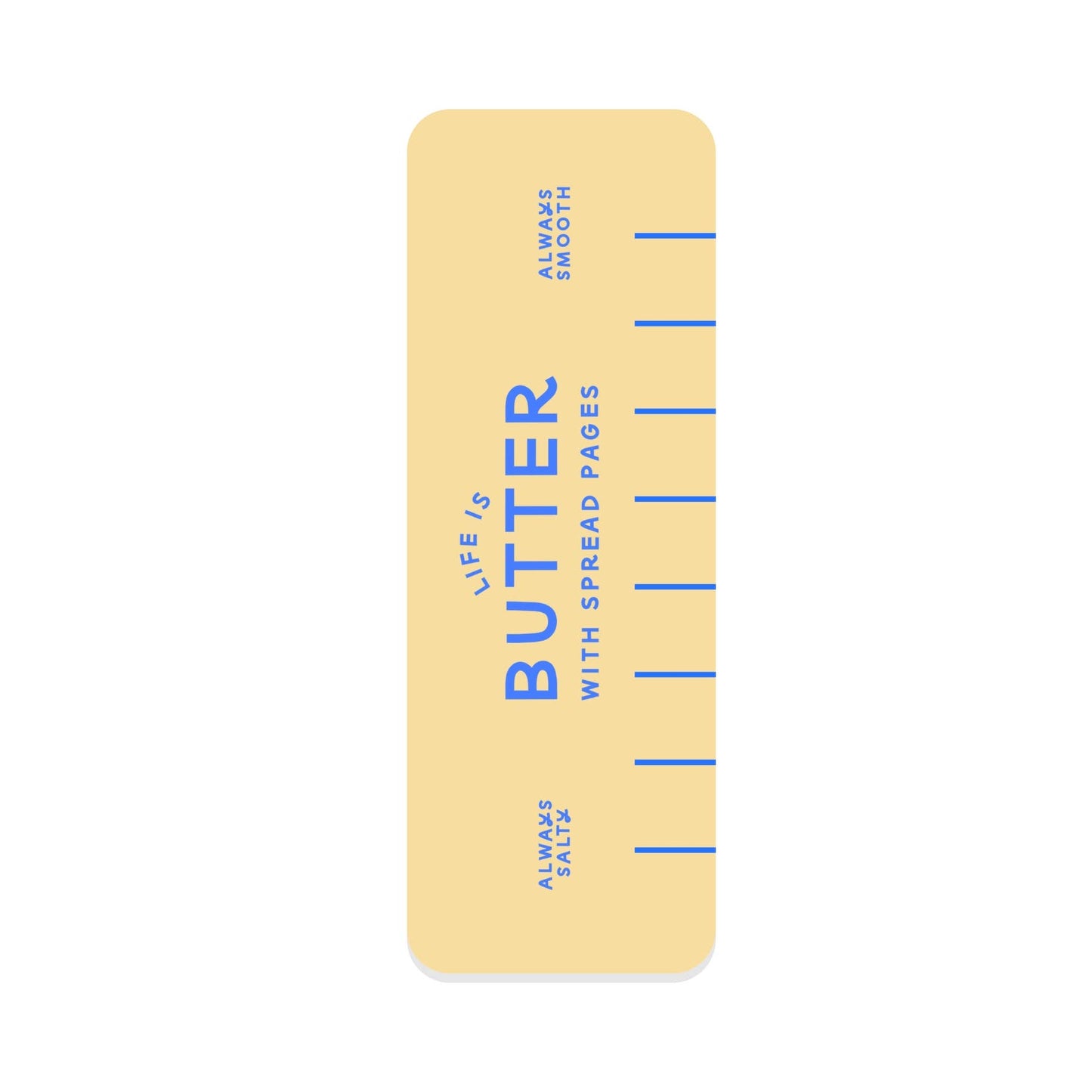 Just Follow Your Art - Butter Bookmark | Funny Bookmarks, Butter Yellow