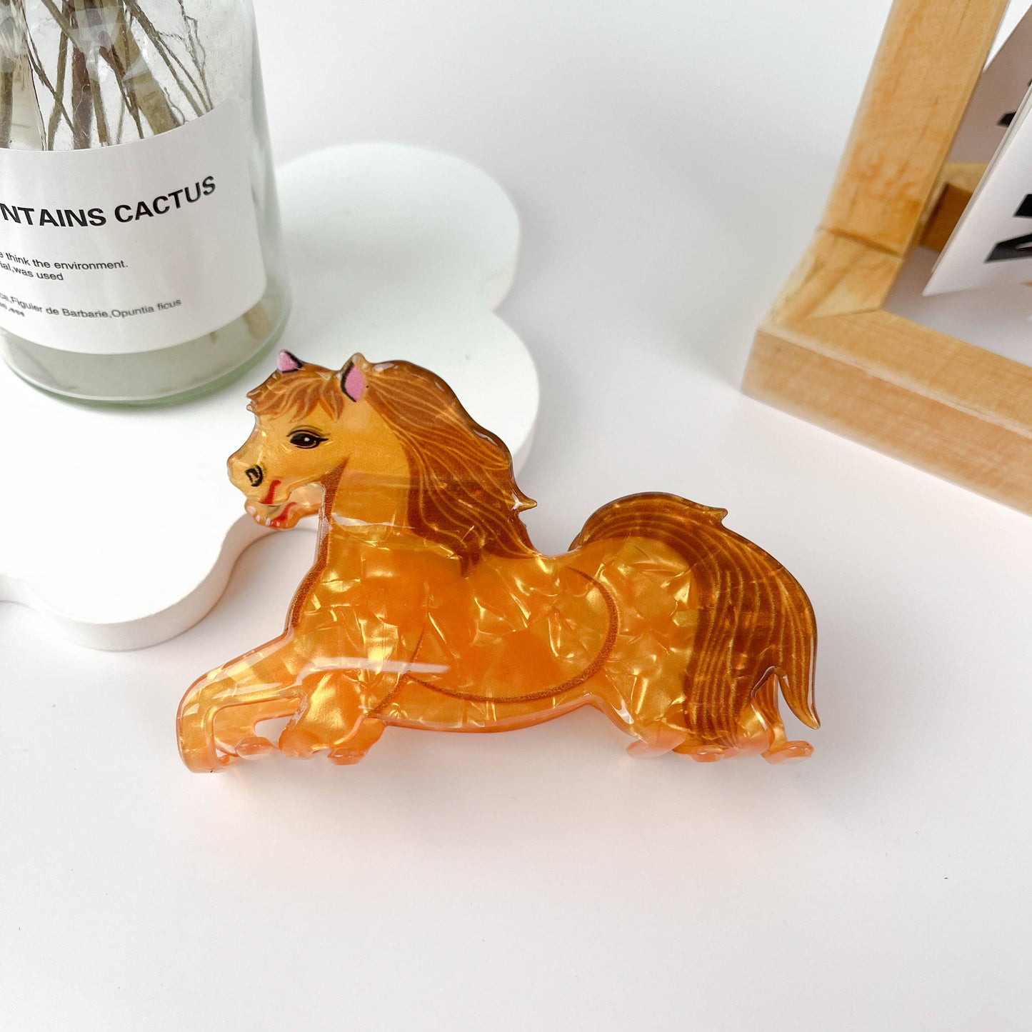 mildstyles - Squirrel Pony Leaf Bush Hair Clip: Squirrel