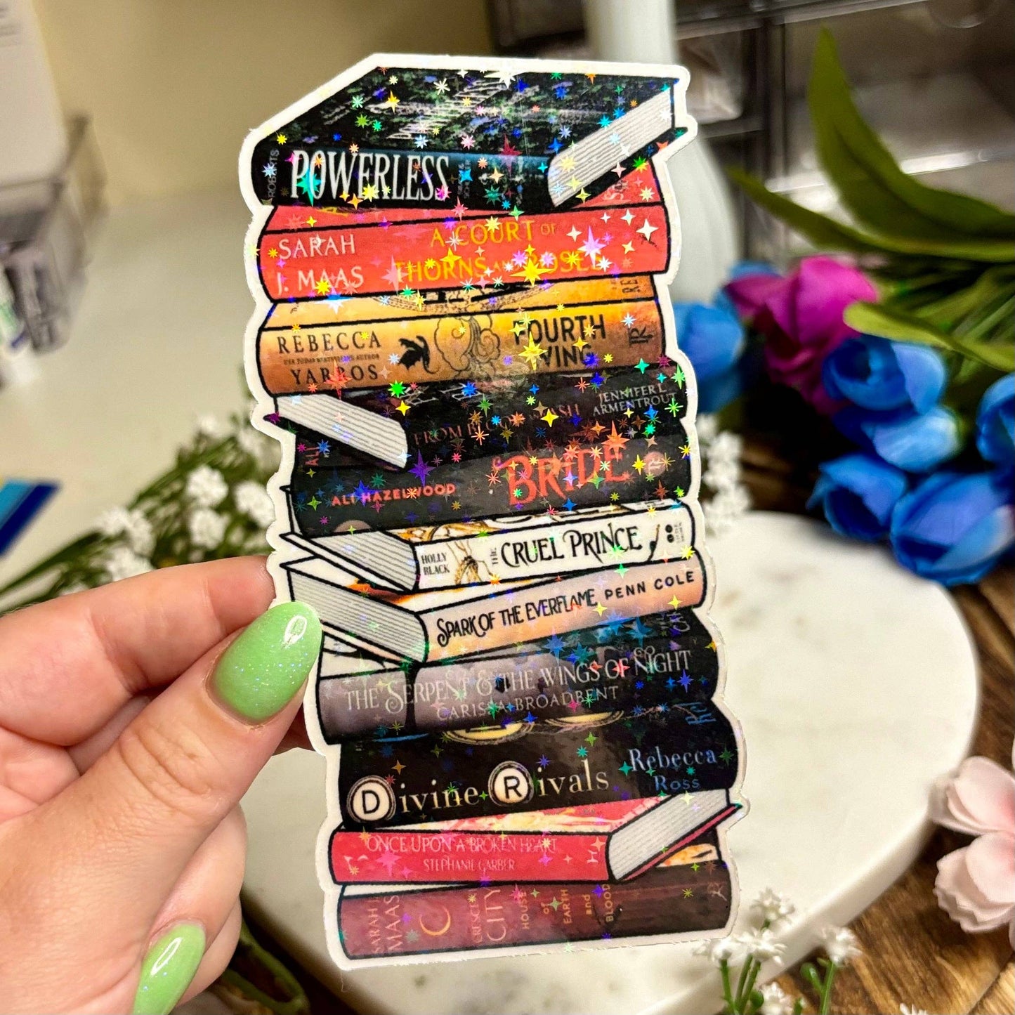 Awfullynerdy.co - Romantasy Books Cardstock Bookmark - BookTok Favorites: No Tassel