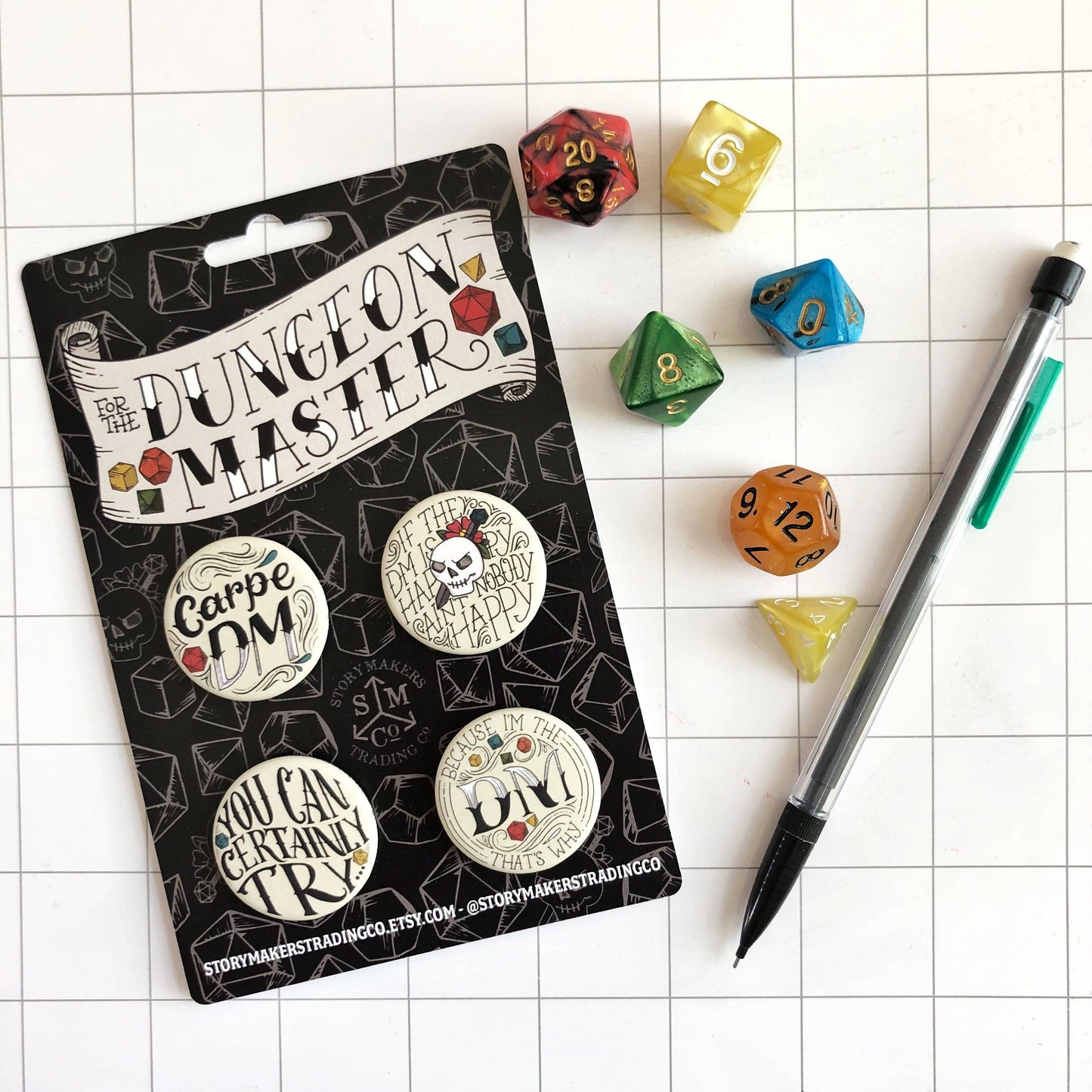 Storymakers Trading Co. - Dungeon Master Button Collection