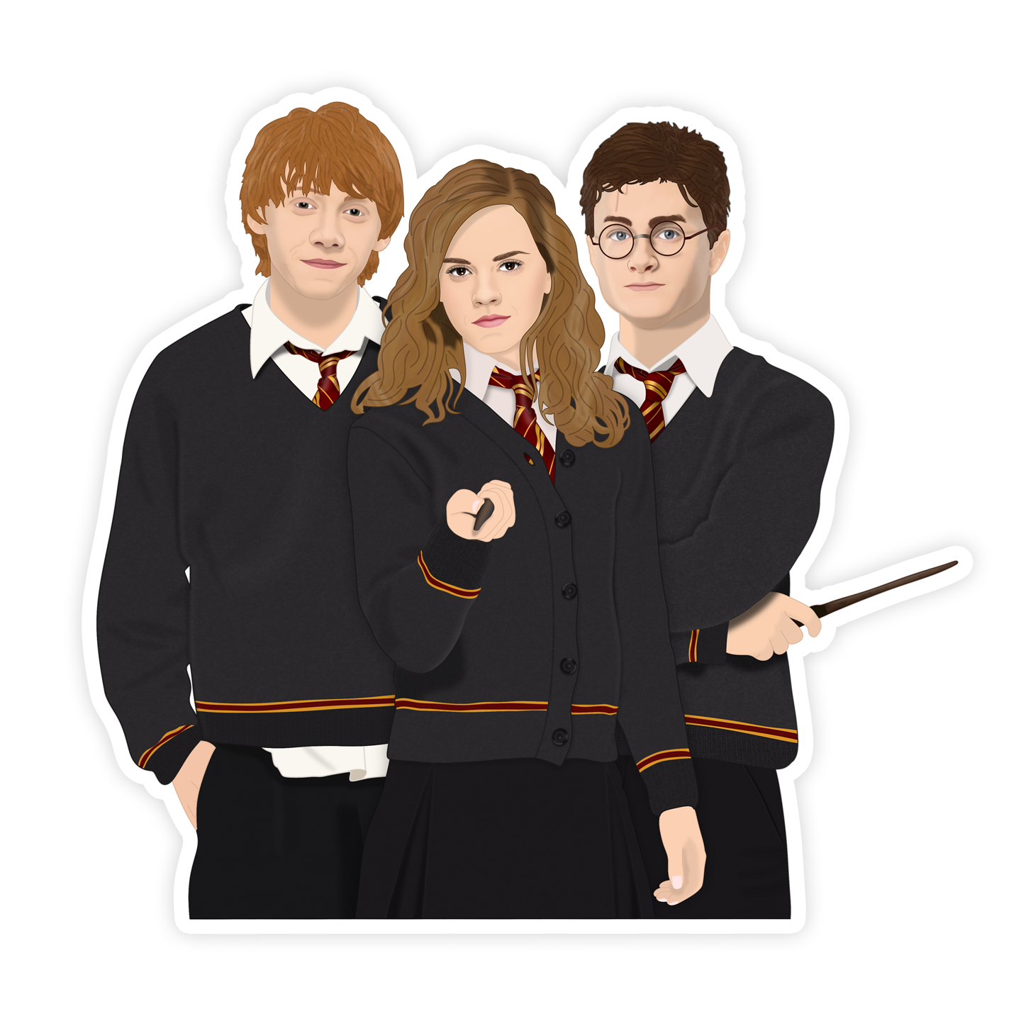 Shop Trimmings - Harry Potter Golden Trio Sticker