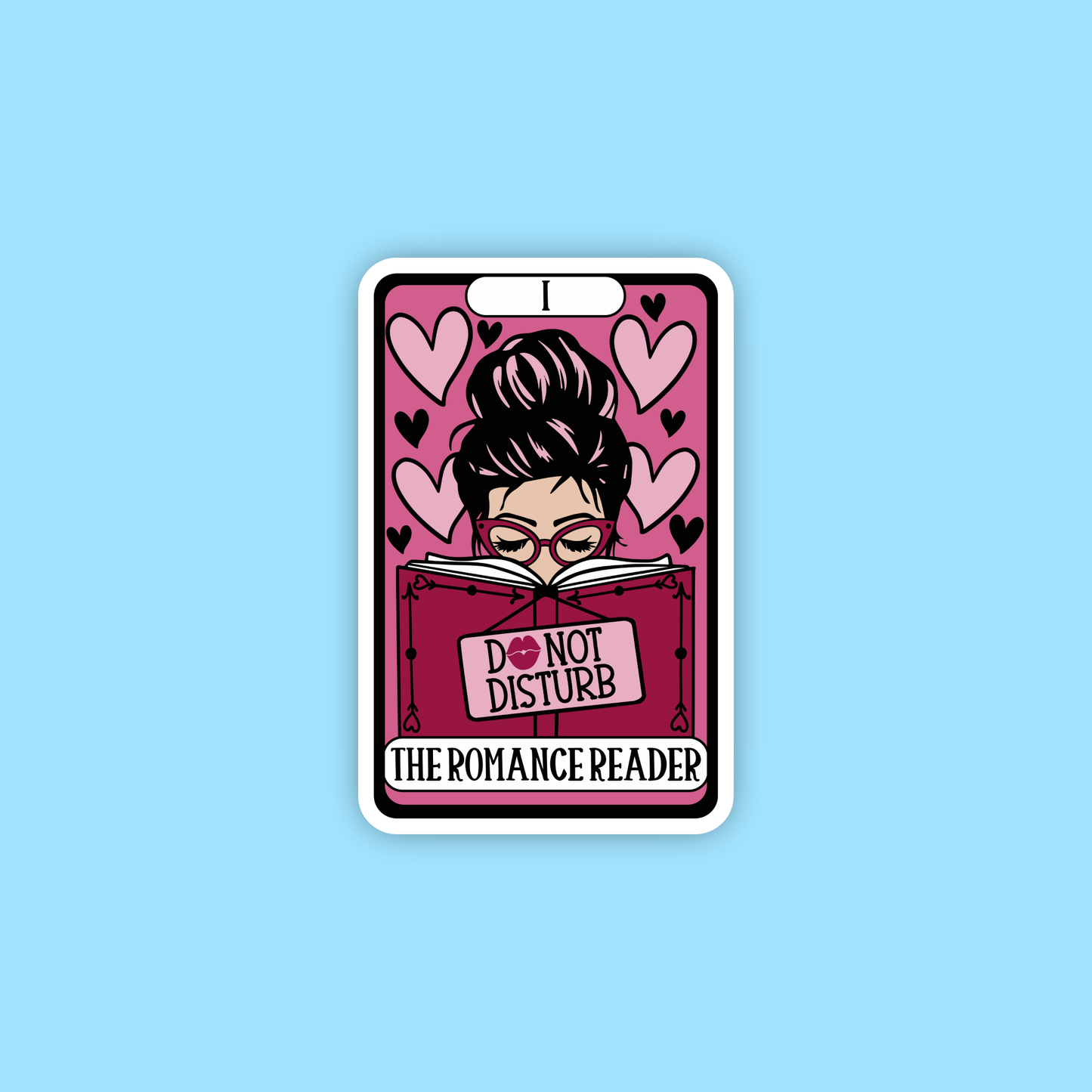 Radical Buttons - Tarot the romance reader sticker, Kindle sticker, Smut