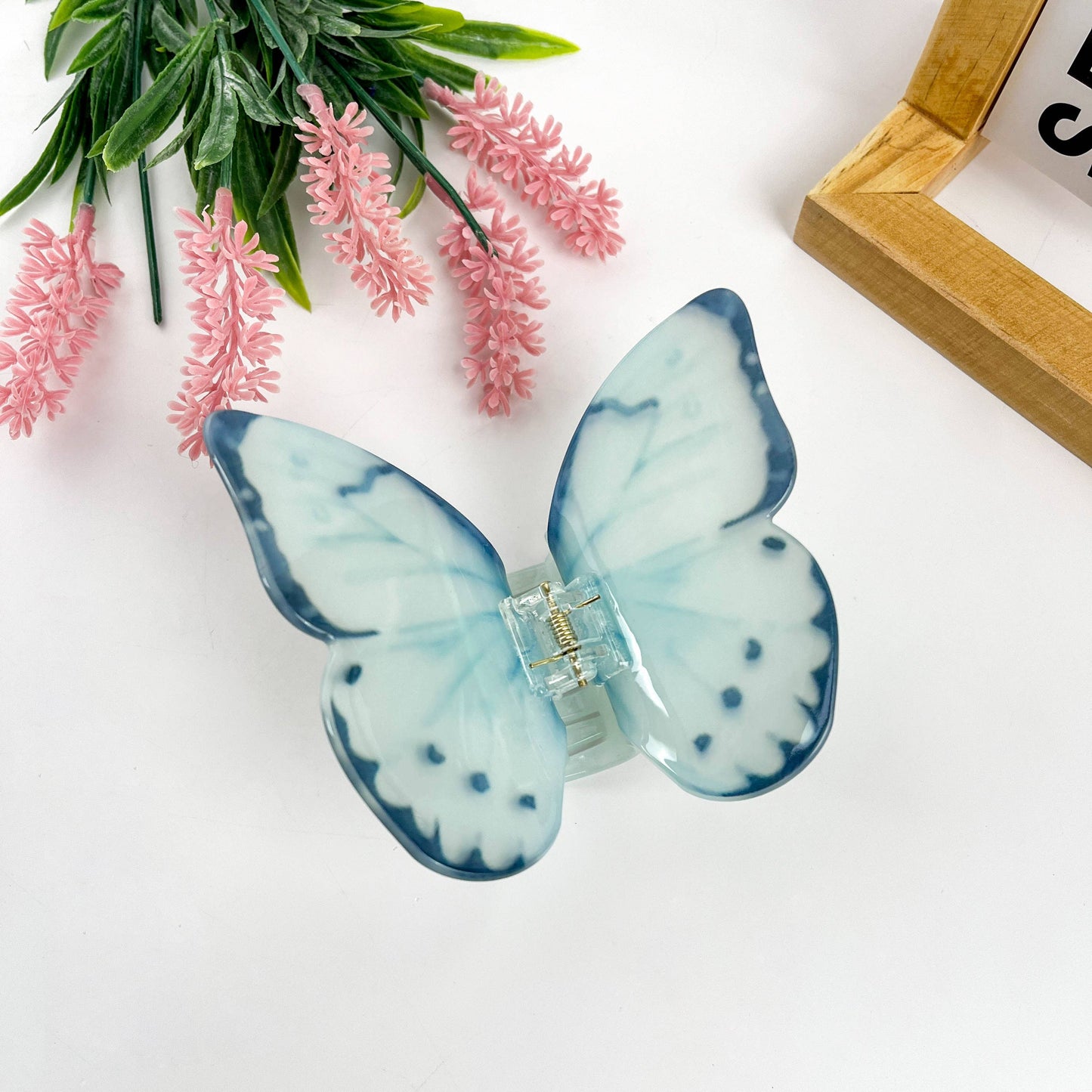 mildstyles - Dancing butterfly hair clip,Animal hair clips: Blue