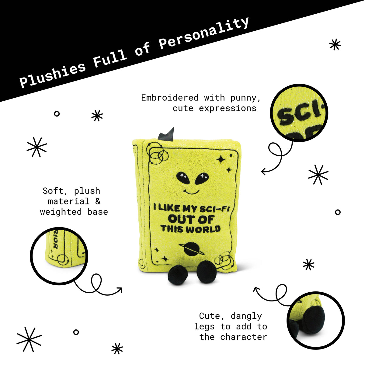 Punchkins - “I Like My Sci-fi Out of This World” Sci-Fi Book Plush