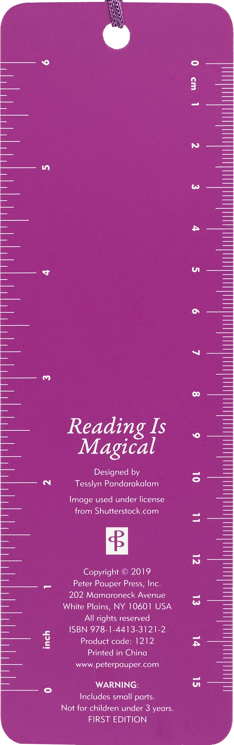 Peter Pauper Press - Reading is Magical Youth Bookmark