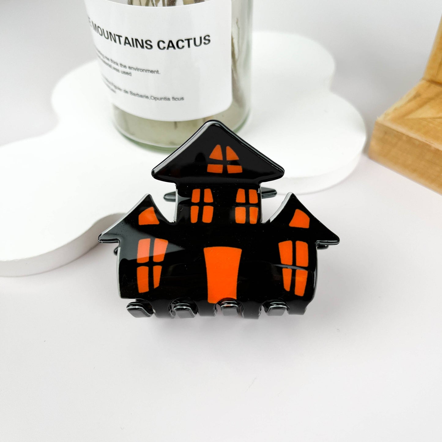 mildstyles - Halloween Haunted House Hair Clip: Green