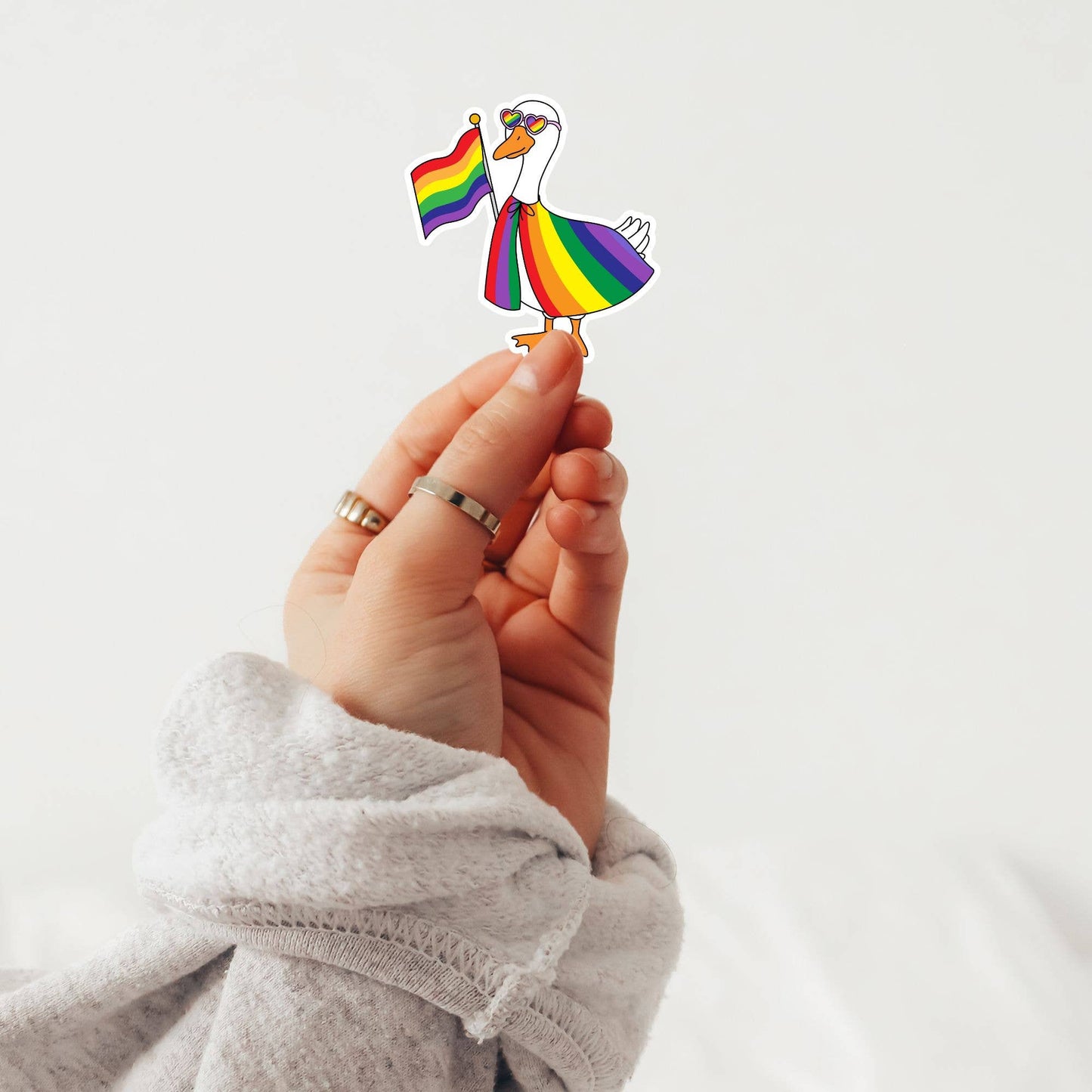The Corner Shop - Pride Goose - Silly Goose Sticker