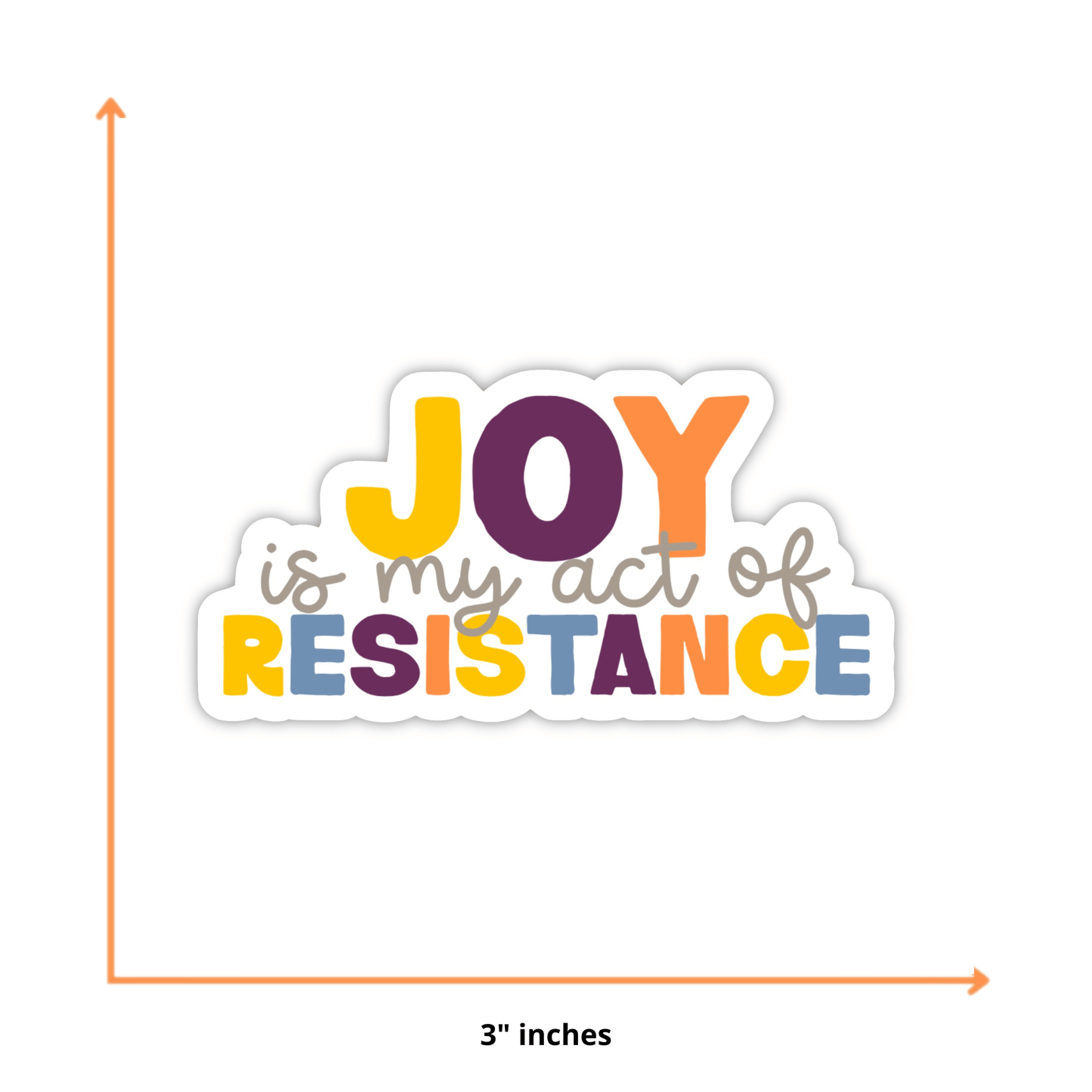 CheerNotes Greeting Cards & Stationery - Joy is Resistance Sticker