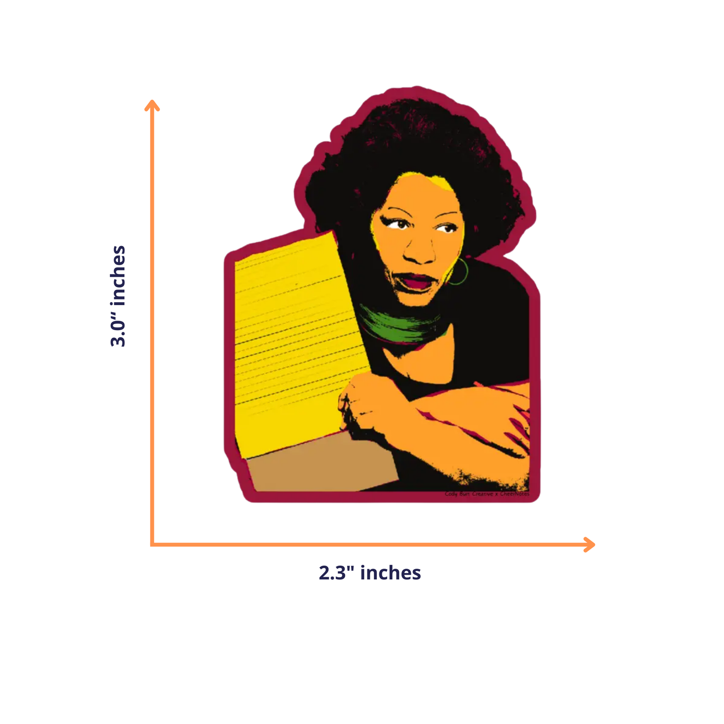 CheerNotes -  Toni Morrison Stickers | Black Literary Icon, Book Lover