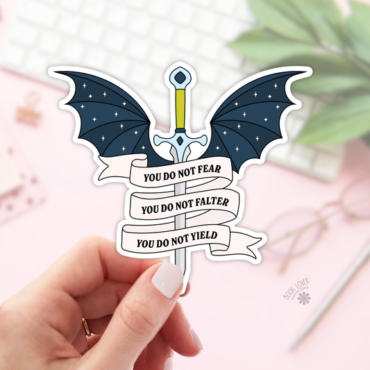 Book Lover Merch Shop - You Do Not Fear Stickers / Bookish Stickers / Book Lover: 3''