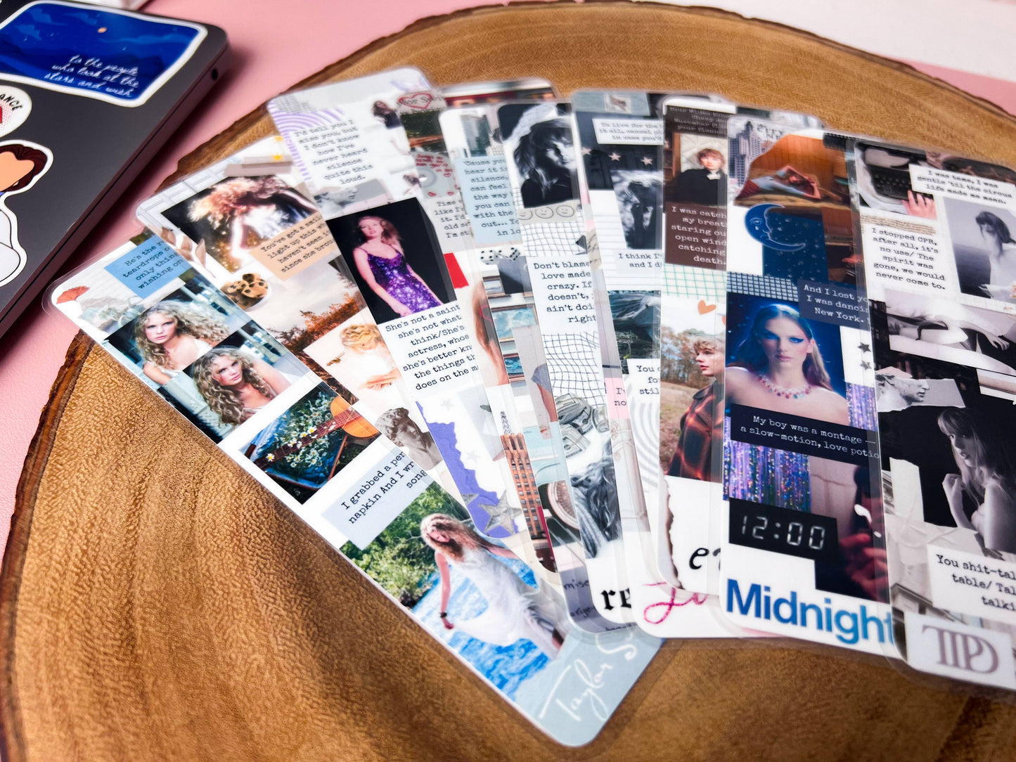 Cozy Reads Shop - Eras Collage Bookmarks: Showgirl / Tassel