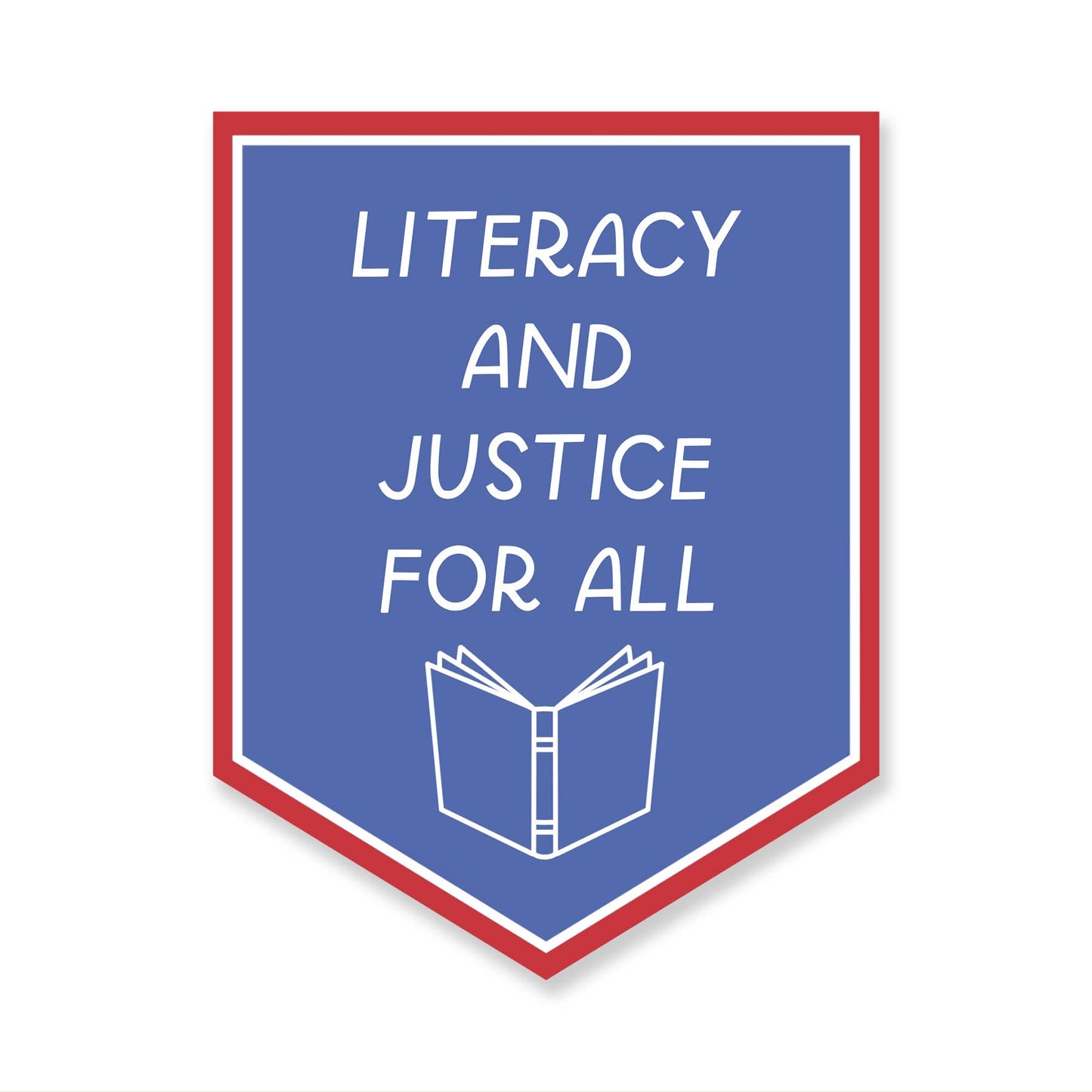 Just Follow Your Art - Literacy & Justice For All Book Sticker | Americana Reading