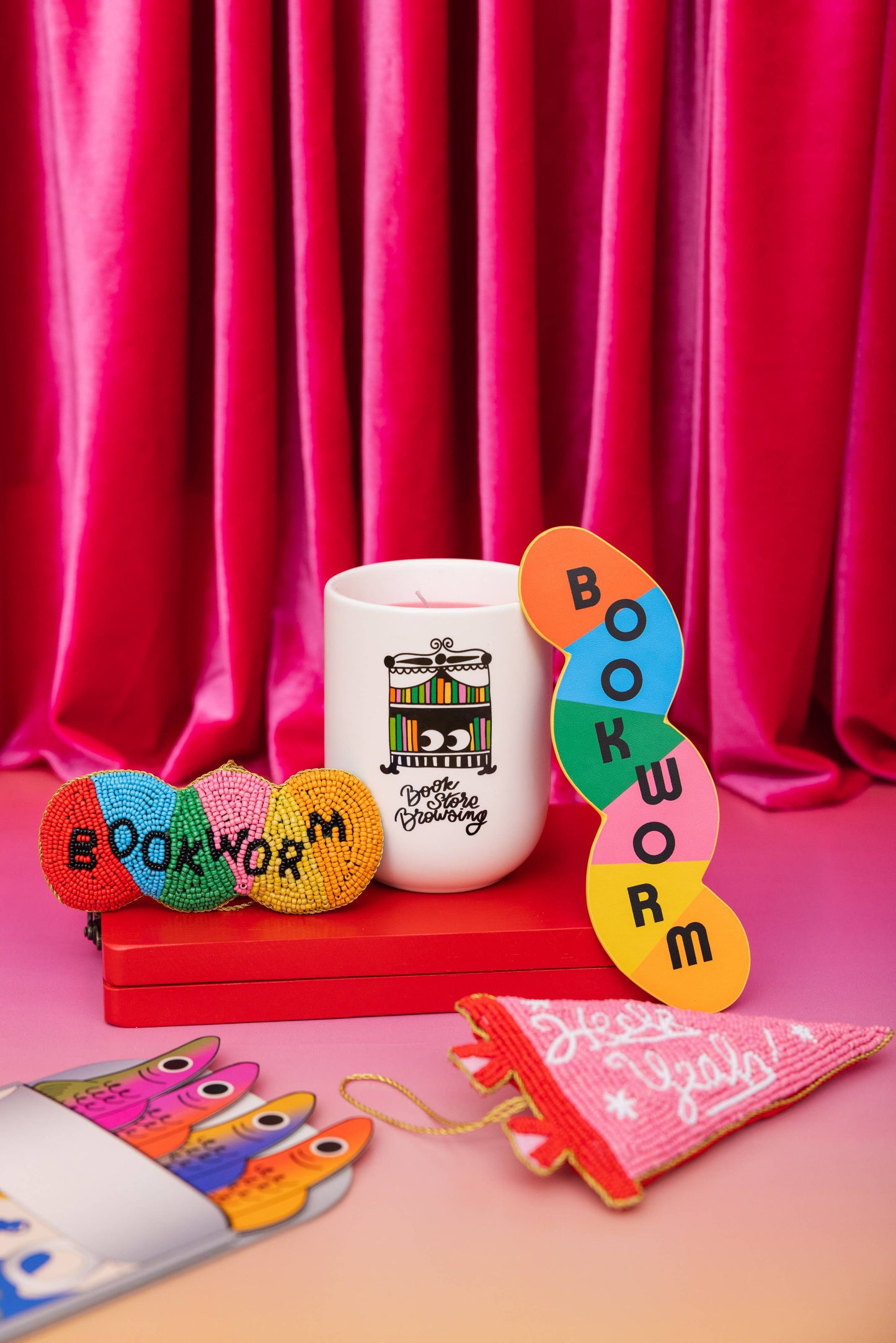 Ban.do - Beaded Ornament, Bookworm